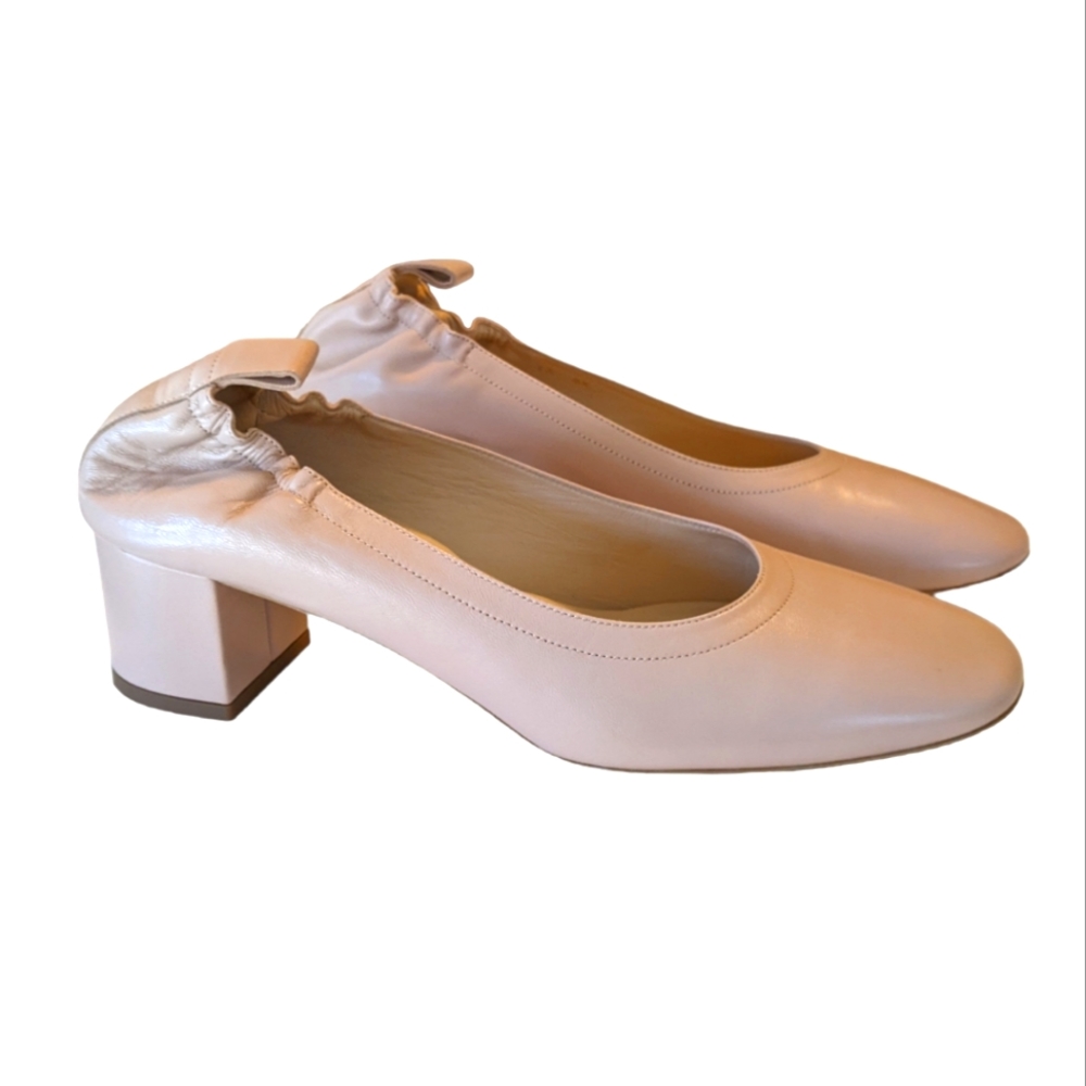 Everlane 100% Italian Leather Day Heel Pale Rose 8.5 With Original Box